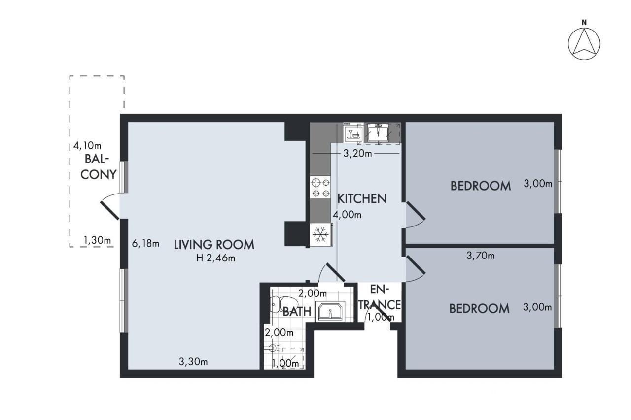 Sanders Charm - Amazing Two-Bedroom Apartment With Shared Garden Kopenhag Dış mekan fotoğraf